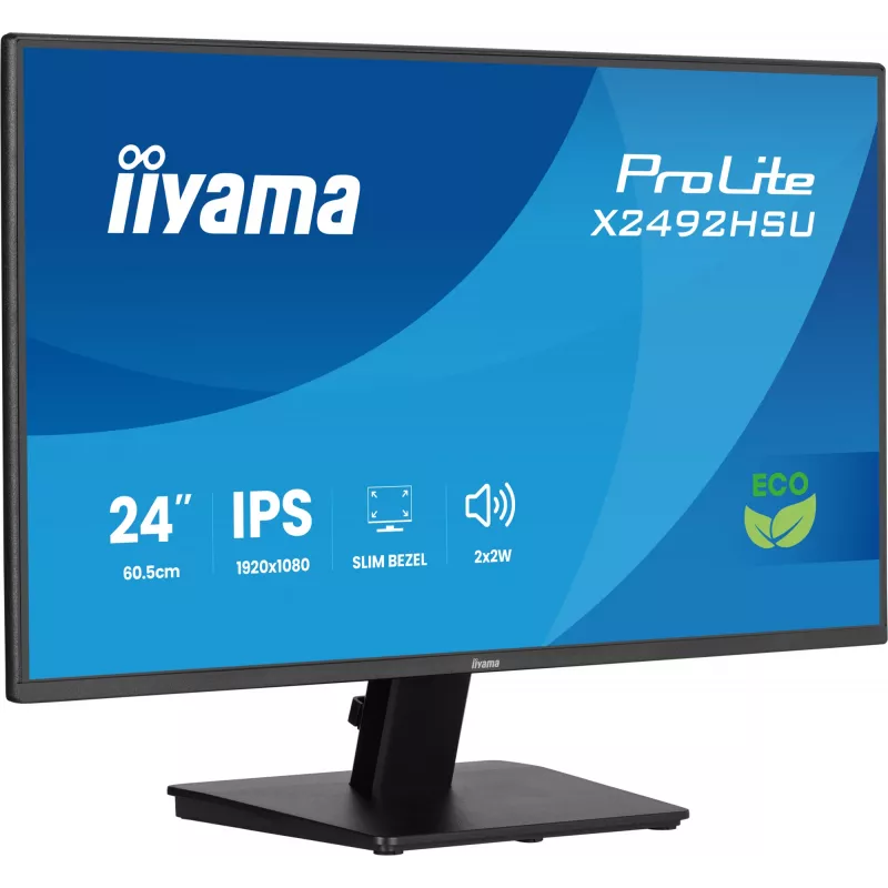 iiyama ProLite X2492HSU-B1 Computer Monitor 60,5 cm (23,8 Zoll) 1920 x 1080 Pixel Full HD LED Schwarz