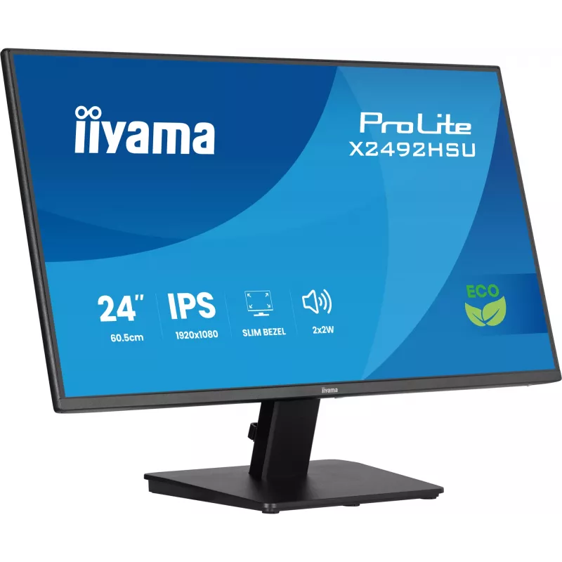 iiyama ProLite X2492HSU-B1 Computer Monitor 60,5 cm (23,8 Zoll) 1920 x 1080 Pixel Full HD LED Schwarz