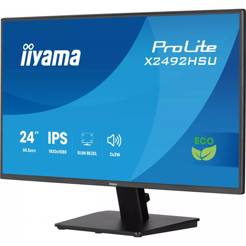 iiyama ProLite X2492HSU-B1 Computer Monitor 60,5 cm (23,8 Zoll) 1920 x 1080 Pixel Full HD LED Schwarz