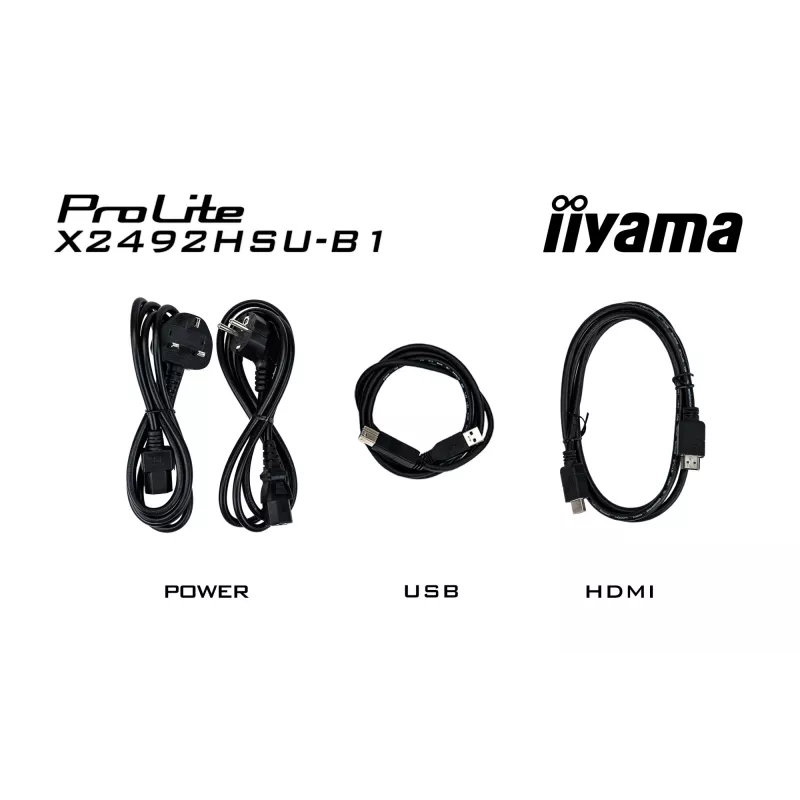 iiyama ProLite X2492HSU-B1 Computer Monitor 60,5 cm (23,8 Zoll) 1920 x 1080 Pixel Full HD LED Schwarz