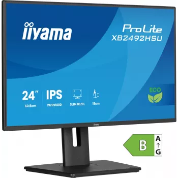 iiyama ProLite XB2492HSU-B1 Computer Monitor 60,5 cm (23,8 Zoll) 1920 x 1080 Pixel Full HD LED Schwarz