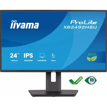 iiyama ProLite XB2492HSU-B1 Computer Monitor 60,5 cm (23,8 Zoll) 1920 x 1080 Pixel Full HD LED Schwarz