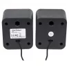Manhattan 2600 Series Speaker System, Small Size, Big Sound, Two Speakers, Stereo, USB power, Output: 2x 3W, 3.5mm plug for sound, In-Line volume control, Kabel 0.9m, Schwarz, Three Year Warranty