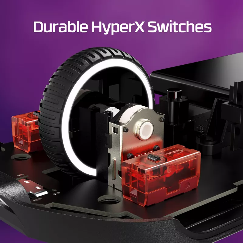 HyperX Pulsefire Haste 2 - Kabellose Gaming-Maus (Weiß)