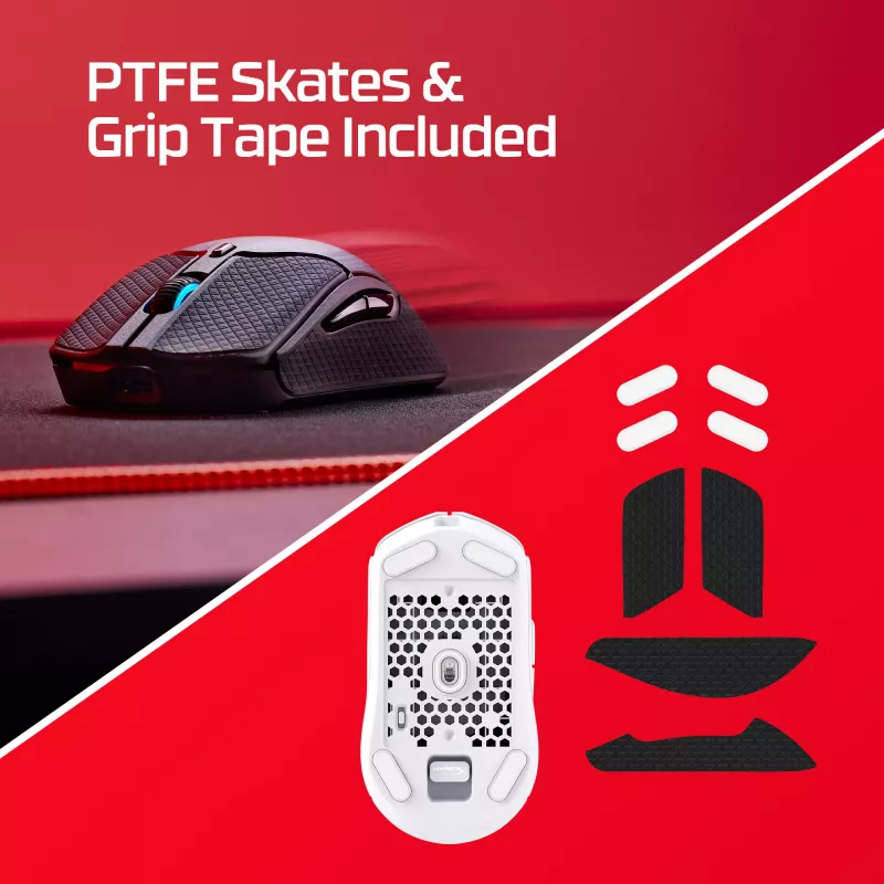 HyperX Pulsefire Haste 2 - Kabellose Gaming-Maus (Weiß)