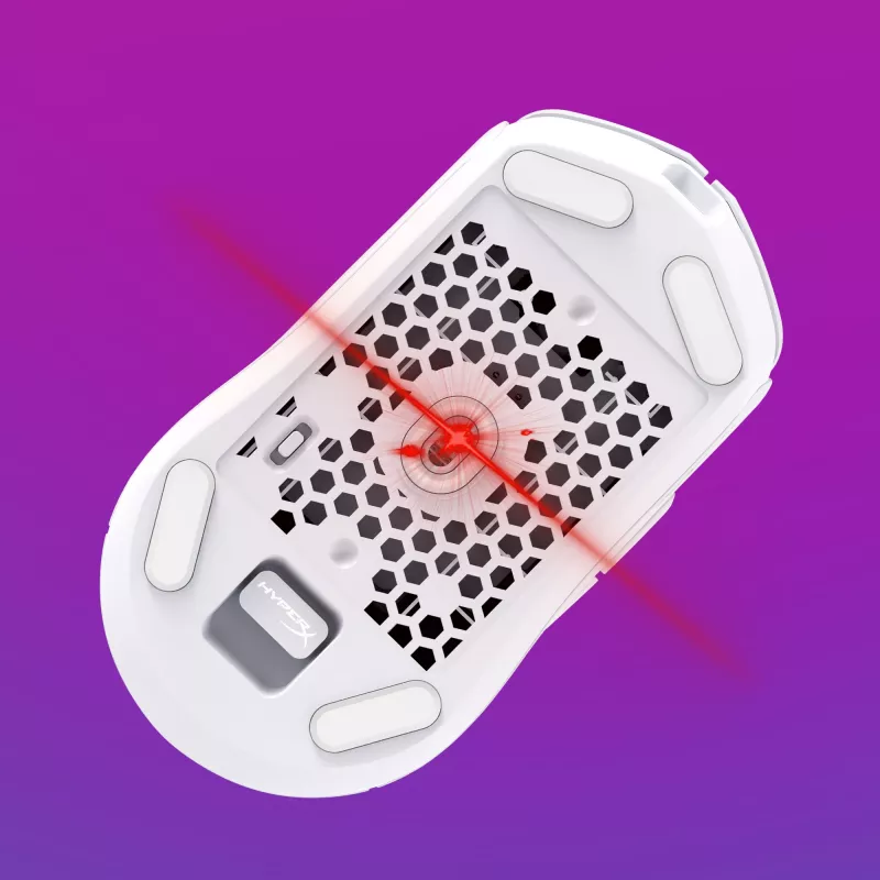 HyperX Pulsefire Haste 2 - Kabellose Gaming-Maus (Weiß)
