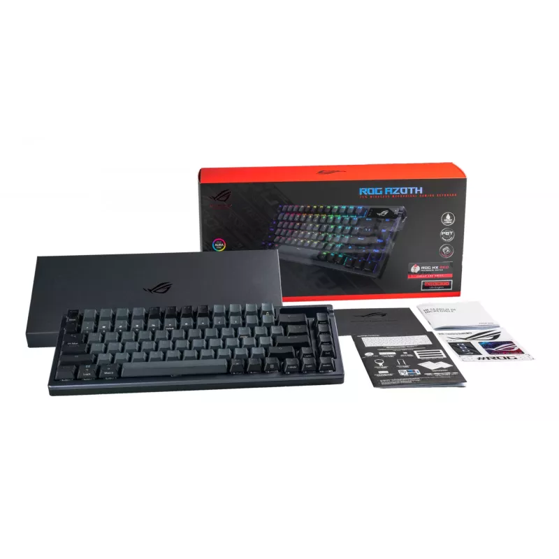 ASUS ROG Azoth Tastatur Gaming USB + RF Wireless + Bluetooth QWERTY Schwarz