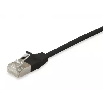 Equip Cat.6A F/FTP schlank Patchkabel, 15m, Schwarz