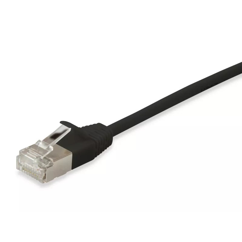 Equip Cat.6A F/FTP schlank Patchkabel, 15m, Schwarz
