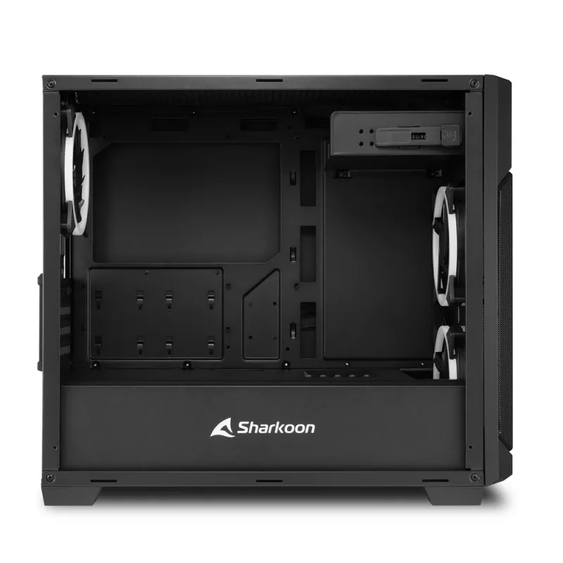 SHARKOON Tower Chassis - V1000 RGB Micro Tower Schwarz