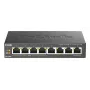 Unmanaged Switch D-Link DGS-1008P/E, L2, 8 Ports, PoE
