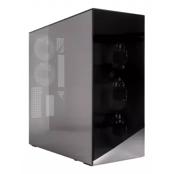 ARCTIC Xtender VG (Mirror Black) Premium E-ATX PC-Gehäuse mit vertikaler GPU-Halterung