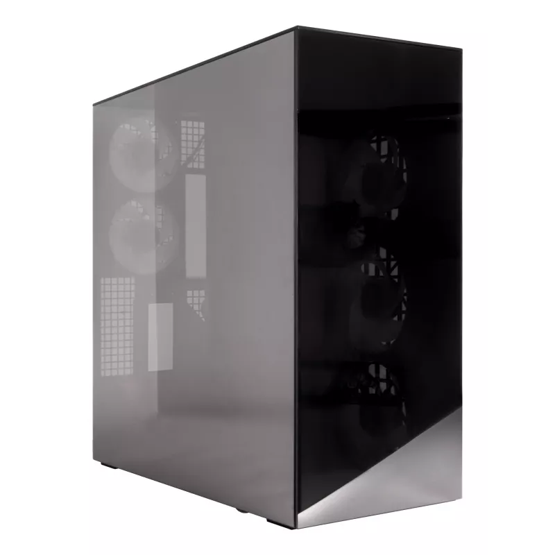 ARCTIC Xtender VG (Mirror Black) Premium E-ATX PC-Gehäuse mit vertikaler GPU-Halterung