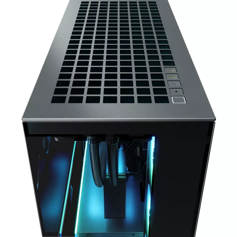 ARCTIC Xtender VG (Mirror Black) Premium E-ATX PC-Gehäuse mit vertikaler GPU-Halterung