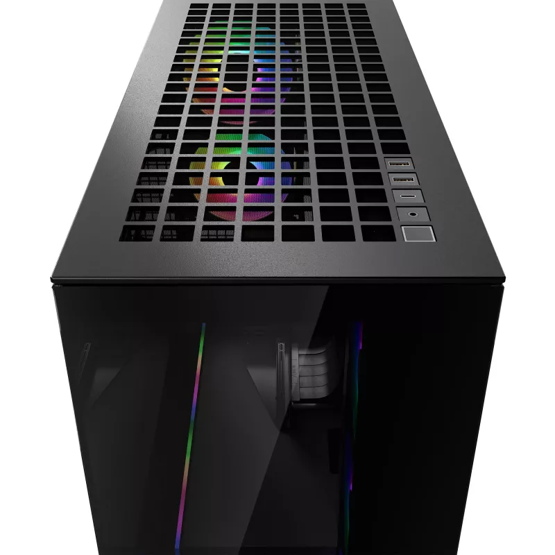 ARCTIC Xtender VG (Mirror Black) Premium E-ATX PC-Gehäuse mit vertikaler GPU-Halterung