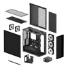 ARCTIC Xtender VG (Mirror Black) Premium E-ATX PC-Gehäuse mit vertikaler GPU-Halterung