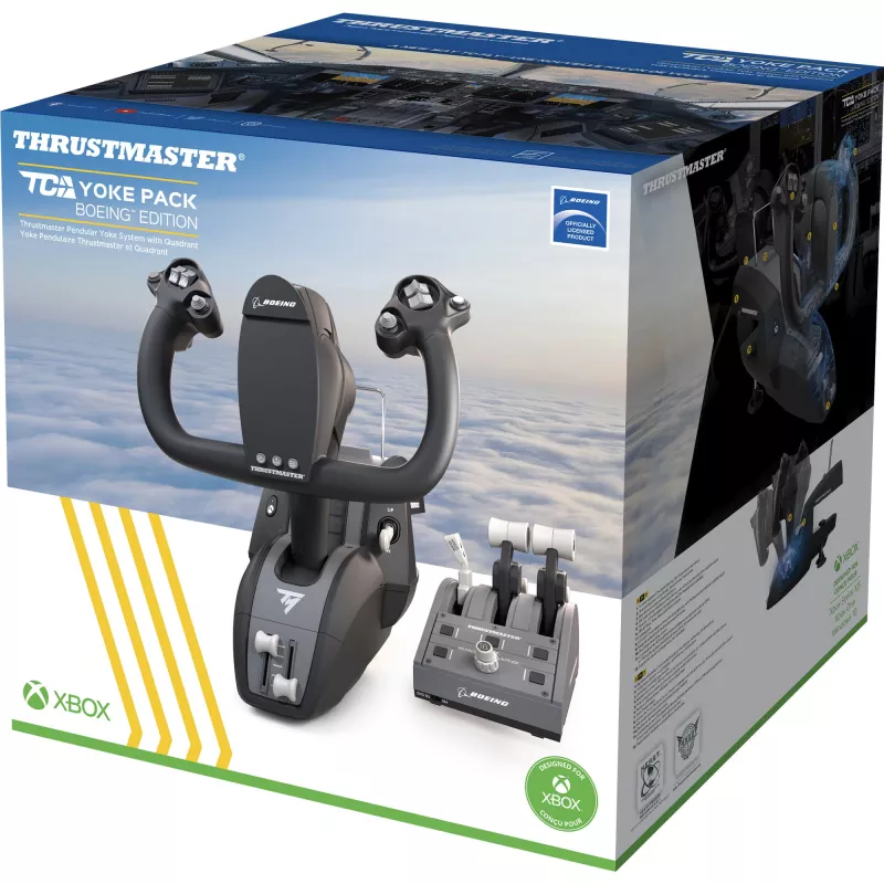 Thrustmaster TCA Yoke Pack Boeing Edition Schwarz, Grau USB Fightstick PC, Xbox, Xbox One, Xbox One S, Xbox One X, Xbox Series S, Xbox Series X