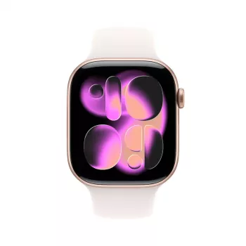 Smartwatch Apple Watch Series 11 GPS + Cellular 46mm Roségold Aluminiumgehäuse Light Blush Sportband M/L