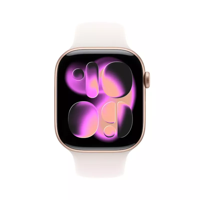 Smartwatch Apple Watch Series 11 GPS + Cellular 46mm Roségold Aluminiumgehäuse Light Blush Sportband M/L