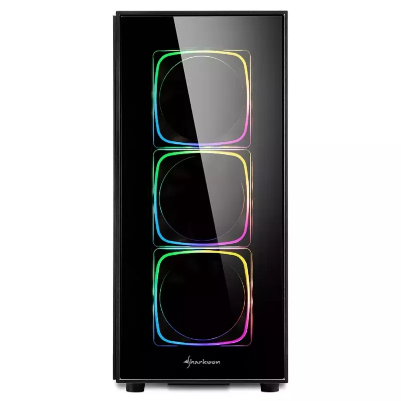 PC-Gehäuse Sharkoon TG6 RGB Midi Tower Schwarz
