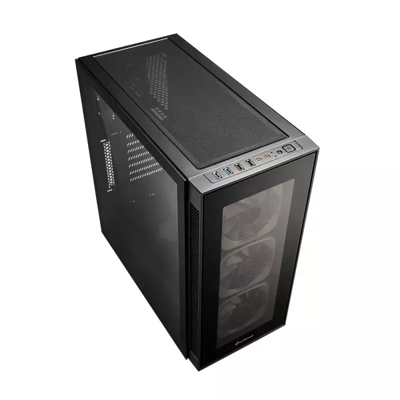 PC-Gehäuse Sharkoon TG6 RGB Midi Tower Schwarz