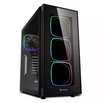 PC-Gehäuse Sharkoon TG6 RGB Midi Tower Schwarz