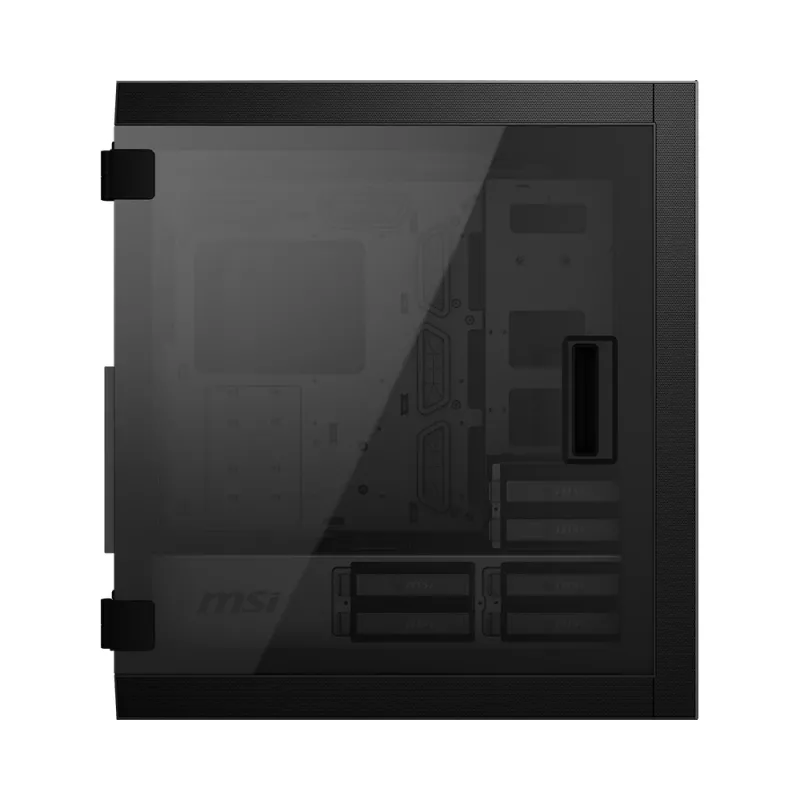MSI MPG SEKIRA 500P Full-Tower Gaming-Gehäuse 'Schwarz, 4x 120mm PWM Lüfter, USB Typ-C, gehärtete Glasscheibe, E-ATX, ATX, mATX, mini-ITX'