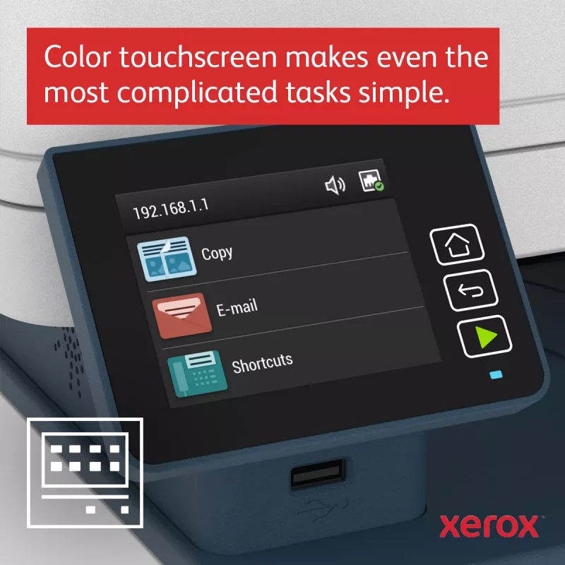 Xerox B235 A4 34ppm Wireless Duplex Kopieren/Drucken/Scannen/Fax PS3 PCL5e/6 ADF 2 Fächer insgesamt 251 Blatt