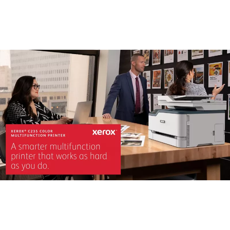 Xerox C235 A4 22ppm Wireless Kopieren/Drucken/Scannen/Fax PS3 PCL5e/6 ADF 2 Papierkassetten insgesamt 251 Blatt