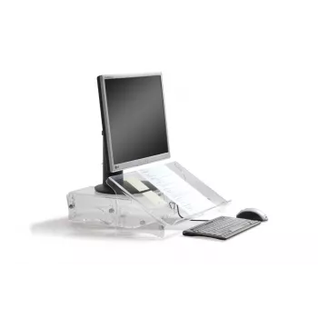 BakkerElkhuizen Q-doc 515 Dokumentenhalter, Acryl, Kunststoff, Stahl, 10 kg, 120 - 240 mm, Transparent, 505 mm, 290 mm