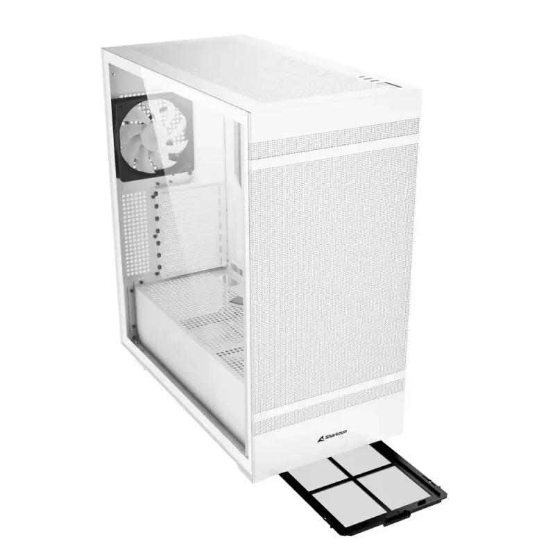 PC-Gehäuse Sharkoon REBEL C50 RGB Full Tower Weiß