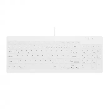 Contour Design Active Key Contour QuickClean Medizinische Tastatur IP68 Kompakt Kabelgebunden Weiß DE C7012