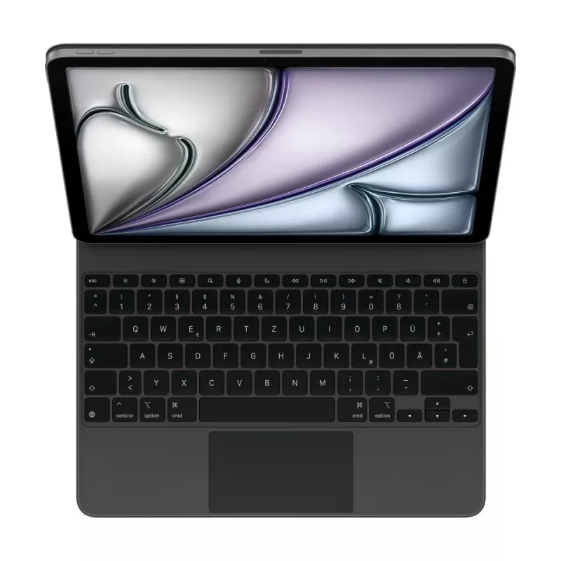 APPLE Magic Tastatur für iPad Air 13 Zoll (M3) – QWERTZU Deutsch – Schwarz