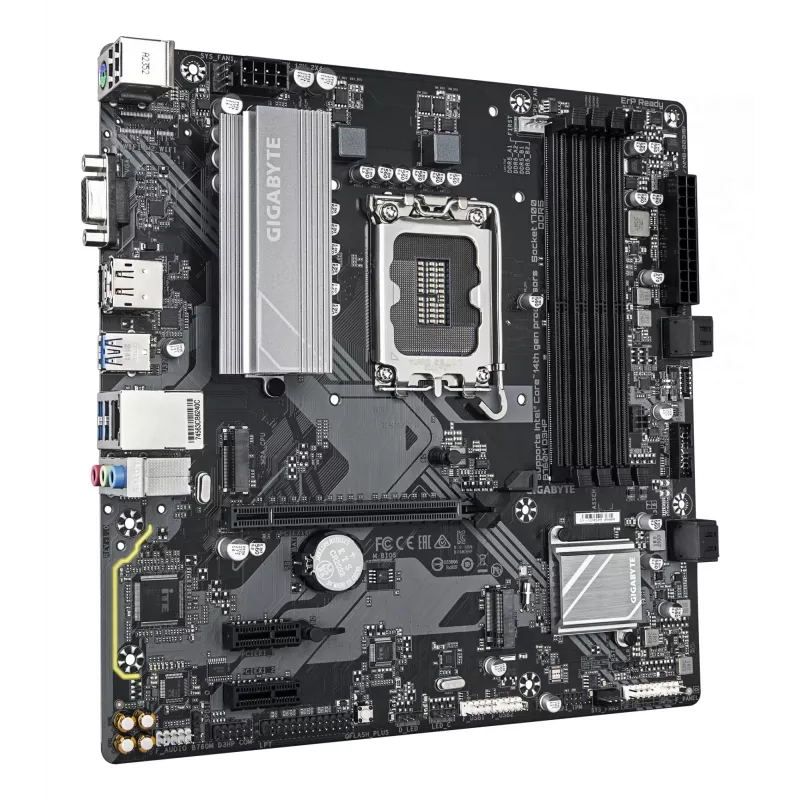 GIGABYTE B760M D3HP Mainboard - Intel Core 14th Gen CPUs, 4+1+1 Phasen VRM, bis zu 5600MHz DDR5, 2xPCIe 4.0 M.2, GbE LAN, USB 3.2 Gen 1