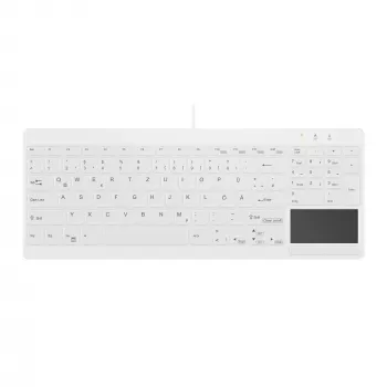 Contour Design Active Key Contour QuickClean Medizinische Tastatur IP68 Touchpad Kompakt Kabelgebunden Weiß DE C7412