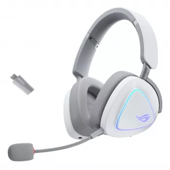 ASUS ROG Delta II Headset Kabelgebunden & Kabellos Headband Gaming USB Typ-C Bluetooth Weiß