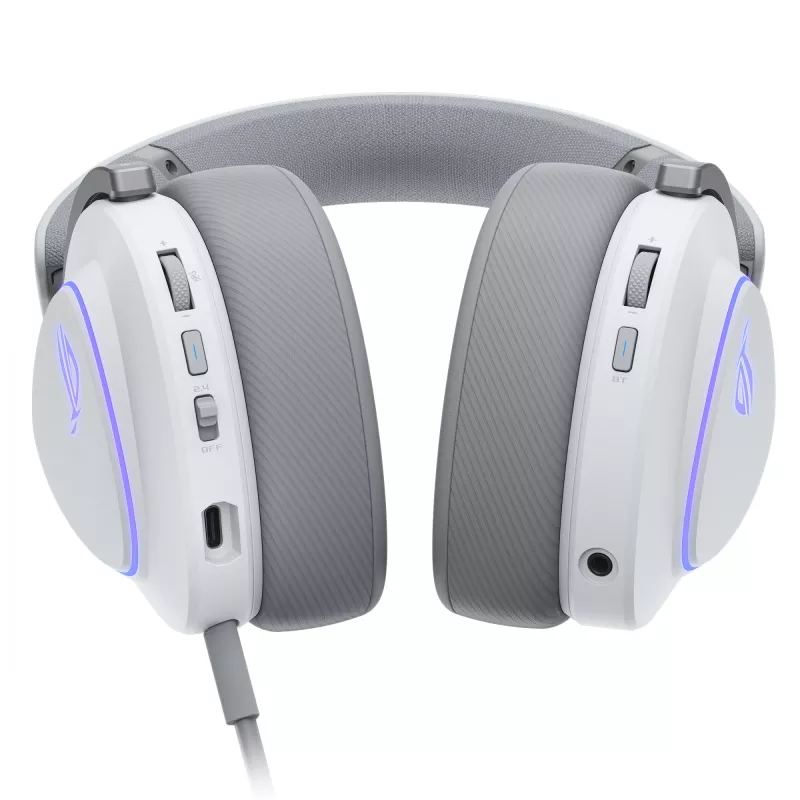 ASUS ROG Delta II Headset Kabelgebunden & Kabellos Headband Gaming USB Typ-C Bluetooth Weiß