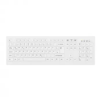 Contour Design Active Key Contour ClassicClean Medical Keyboard Removable Cover Full-Size Wireless White DE C8100