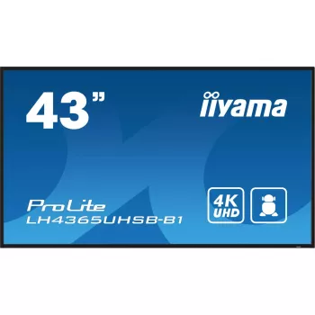 iiyama LH4365UHSB-B1 Signage Display Kiosk-Design 108 cm (42,5 Zoll) LED Wi-Fi 800 cd/m² 4K Ultra HD Schwarz Integrierter Prozessor Android 11 24/7