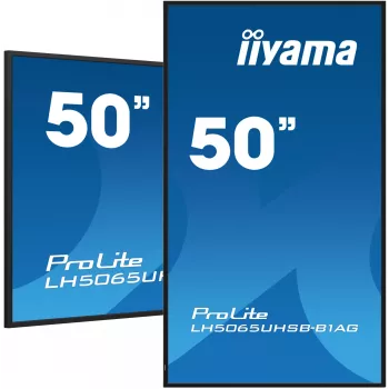 iiyama LH5065UHSB-B1AG Signage Display Digital-Signage-Flachbildschirm 125,7 cm (49,5 Zoll) LCD Wi-Fi 800 cd/m² 4K Ultra HD Schwarz Integrierter Prozessor Android 11 24/7
