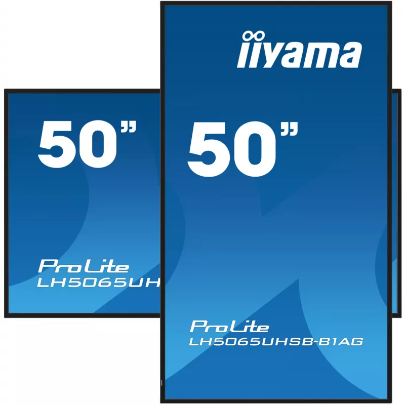 iiyama LH5065UHSB-B1AG Signage Display Digital-Signage-Flachbildschirm 125,7 cm (49,5 Zoll) LCD Wi-Fi 800 cd/m² 4K Ultra HD Schwarz Integrierter Prozessor Android 11 24/7