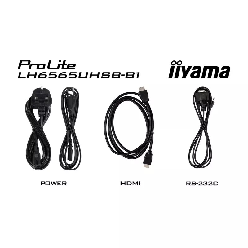 iiyama LH6565UHSB-B1 Signage Display Kiosk-Design 163,8 cm (64,5 Zoll) LED Wi-Fi 800 cd/m² 4K Ultra HD Schwarz Integrierter Prozessor Android 11 24/7