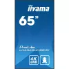 iiyama LH6565UHSB-B1 Signage Display Kiosk-Design 163,8 cm (64,5 Zoll) LED Wi-Fi 800 cd/m² 4K Ultra HD Schwarz Integrierter Prozessor Android 11 24/7