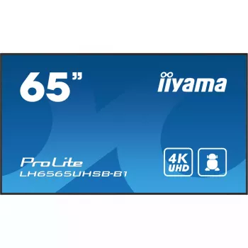 iiyama LH6565UHSB-B1 Signage Display Kiosk-Design 163,8 cm (64,5 Zoll) LED Wi-Fi 800 cd/m² 4K Ultra HD Schwarz Integrierter Prozessor Android 11 24/7