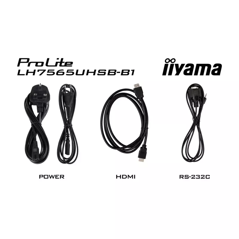 iiyama LH7565UHSB-B1 Signage Display Kiosk-Design 189,2 cm (74,5 Zoll) LED Wi-Fi 800 cd/m² 4K Ultra HD Schwarz Integrierter Prozessor Android 11 24/7