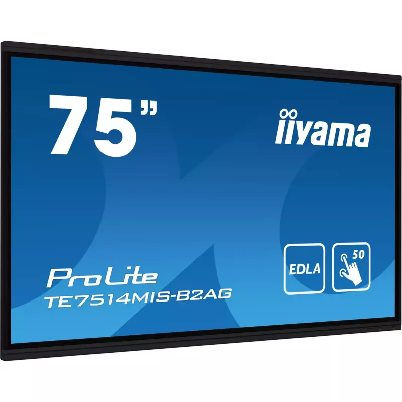 iiyama PROLITE TE7514MIS-B2AG Kiosk-Design 190,5 cm (75 Zoll) LCD Wi-Fi 435 cd/m² 4K Ultra HD Schwarz Touchscreen Integrierter Prozessor Android 24/7
