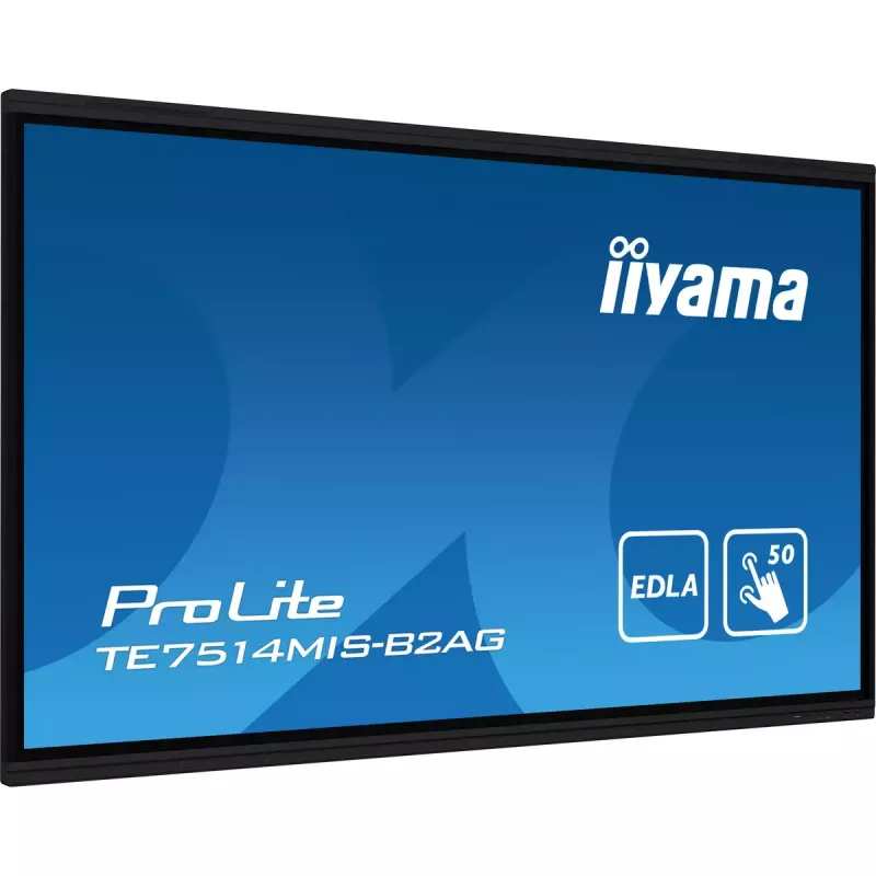 iiyama PROLITE TE7514MIS-B2AG Kiosk-Design 190,5 cm (75 Zoll) LCD Wi-Fi 435 cd/m² 4K Ultra HD Schwarz Touchscreen Integrierter Prozessor Android 24/7