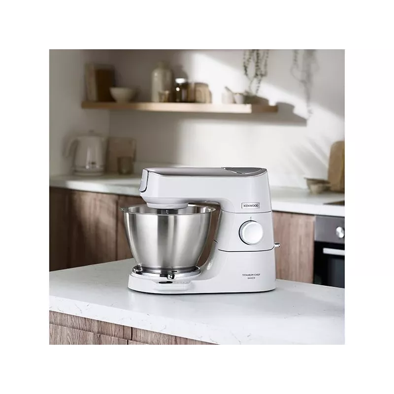 Kenwood KVC65.001WH Küchenmaschine 1200 W 5 l Edelstahl, Weiß Integrierte Waage