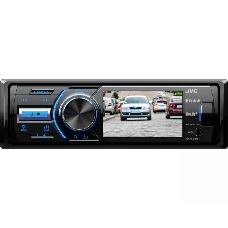 JVC KD-X561DBT Autoradio Schwarz, Blau 180 W Bluetooth