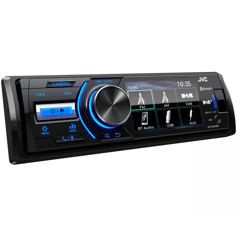 JVC KD-X561DBT Autoradio Schwarz, Blau 180 W Bluetooth